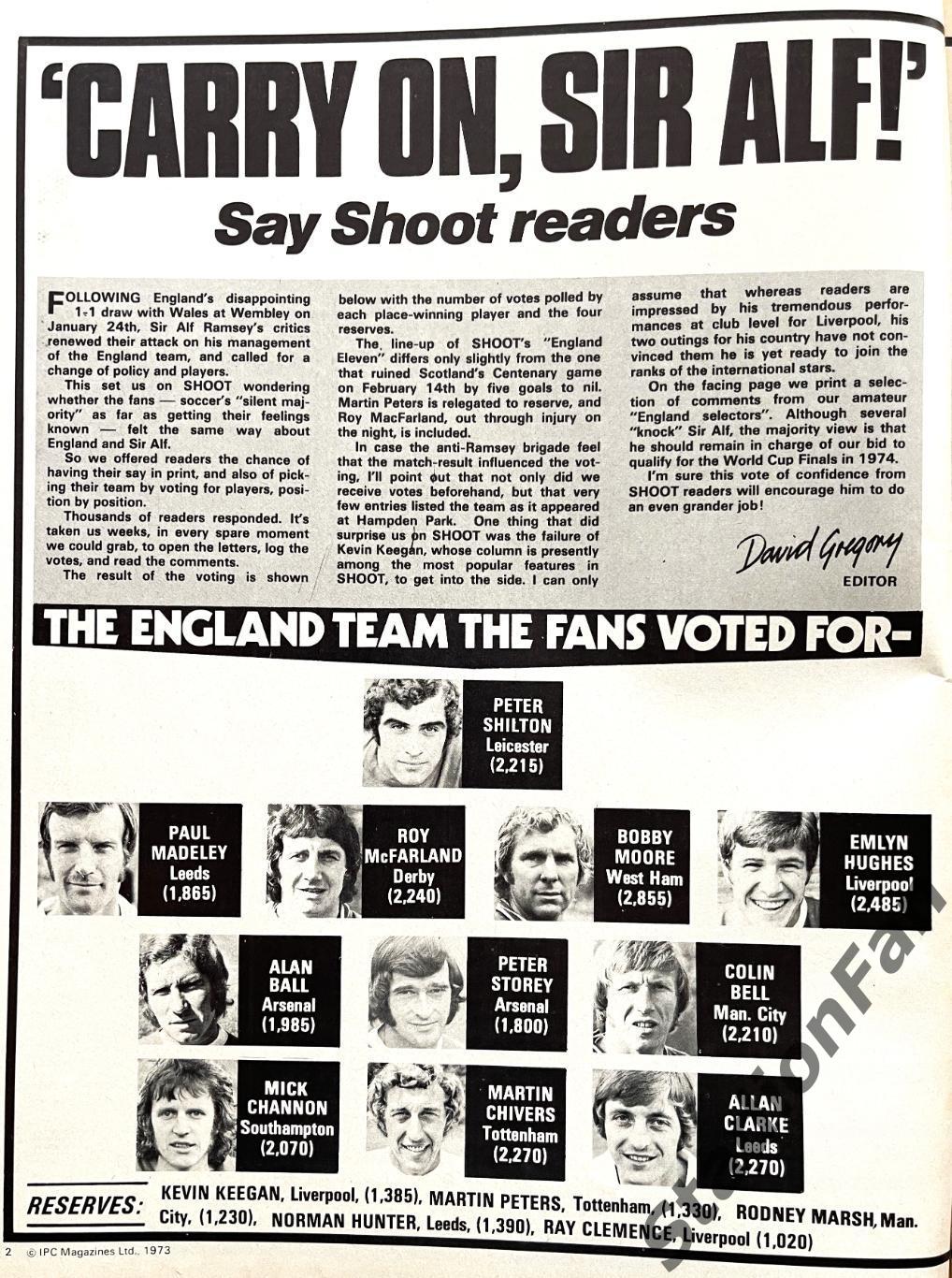 Журнал SHOOT! - 1973 год, от 7 апреля. 4