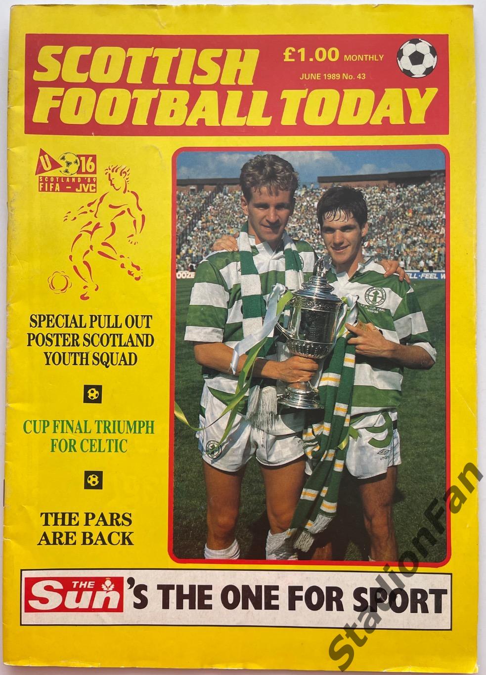 Журнал Scottish Football Today - June 1989.