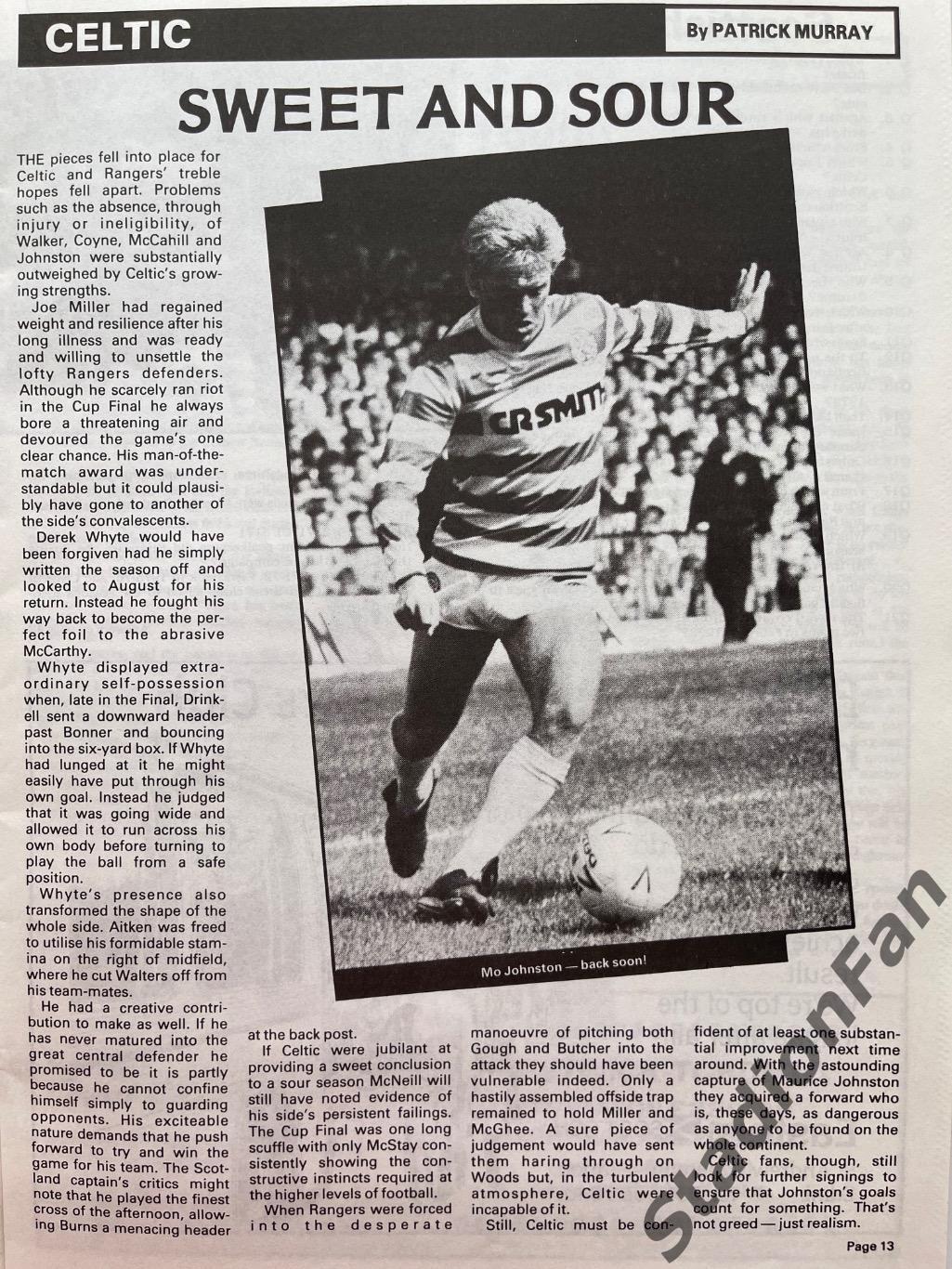 Журнал Scottish Football Today - June 1989. 3