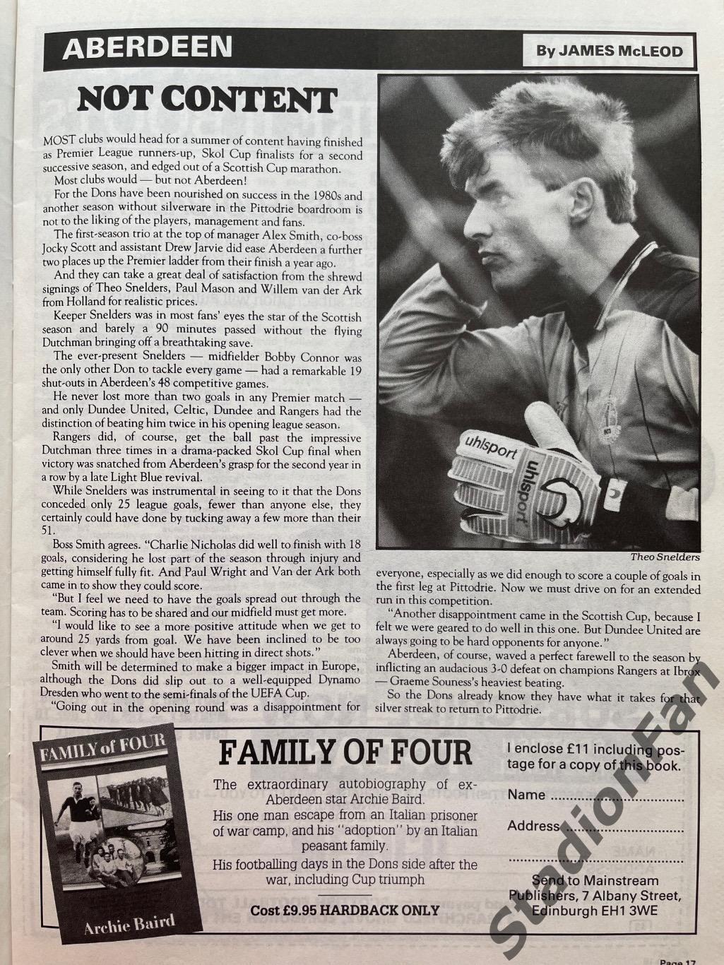Журнал Scottish Football Today - June 1989. 7
