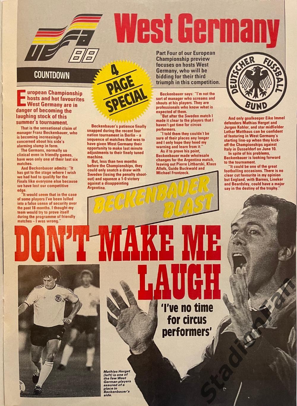 Журнал SHOOT! - 1988 год, 7 мая. 2