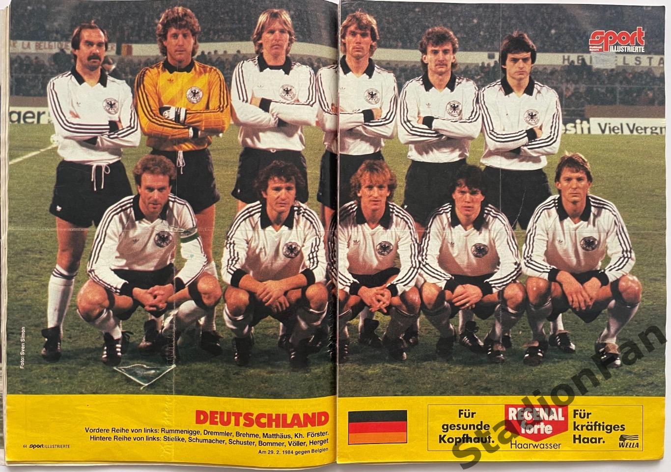 Журнал Sport Illustrierte Fussball Sonderheft EURO 1984 год. 4