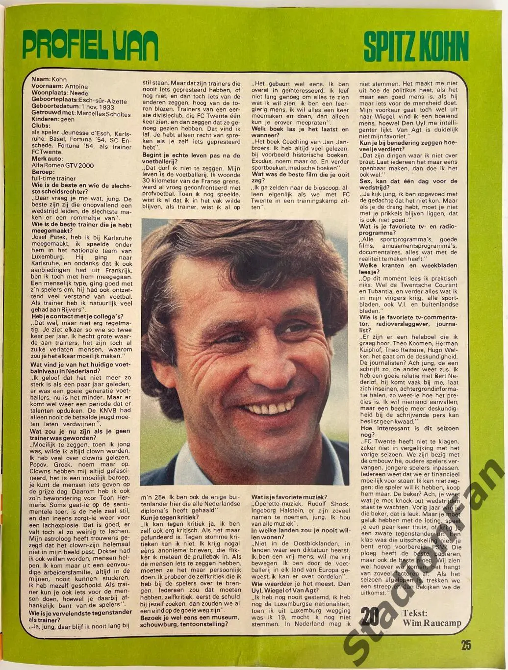 Журнал Voetbal nr.51 - 1977 год. 5