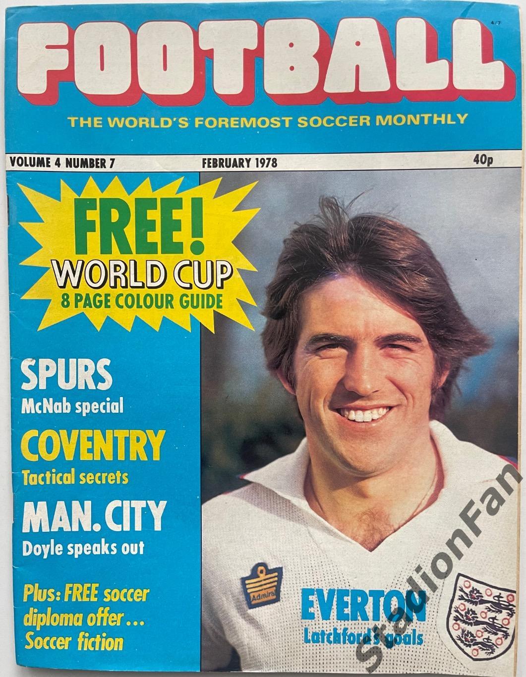 Журнал FOOTBALL - 1978 год, февраль.