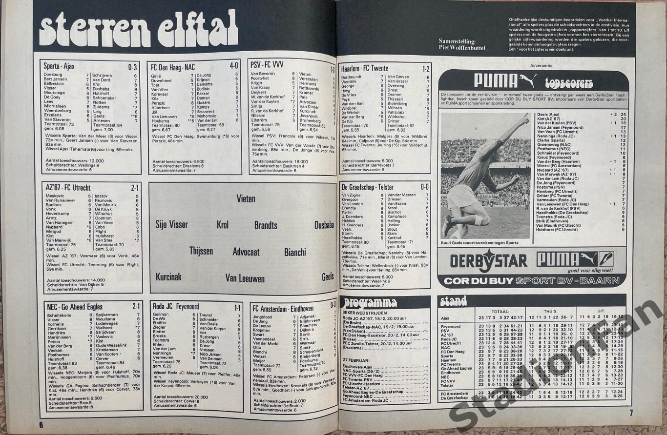 Журнал Voetbal nr.7 - 1977 год. 3