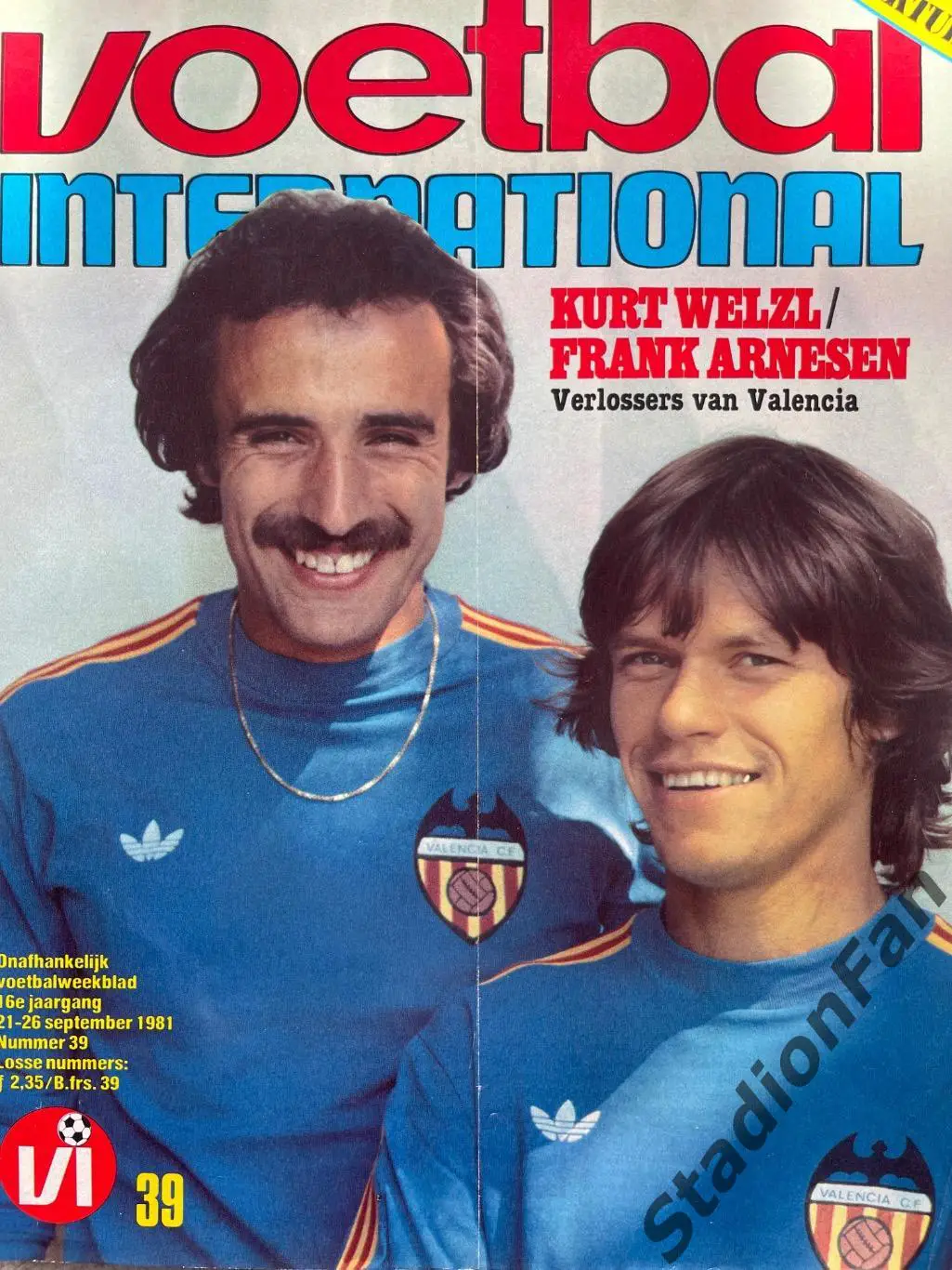 Журнал Voetbal nr.39 - 1981