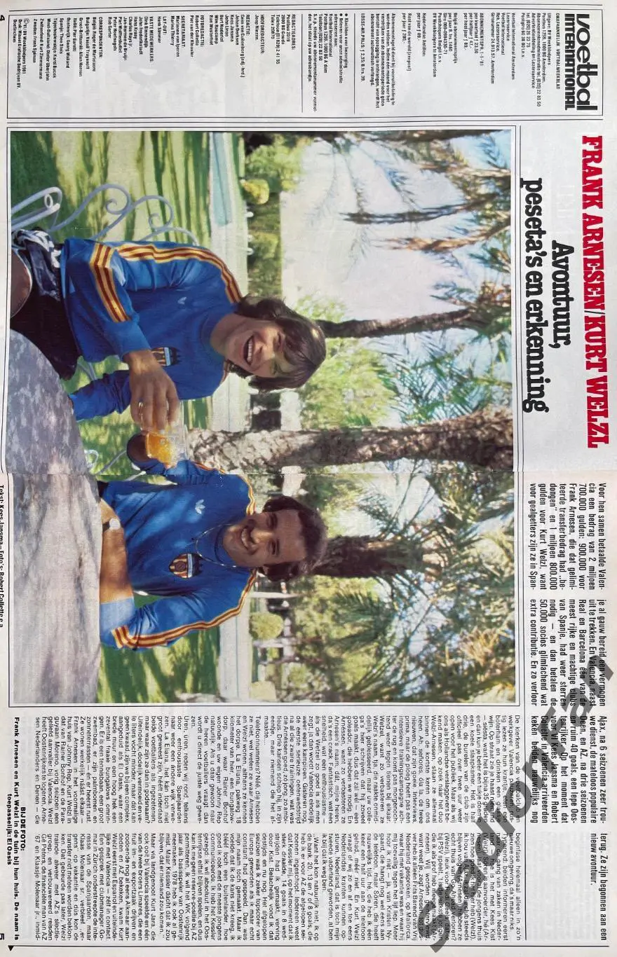 Журнал Voetbal nr.39 - 1981 1