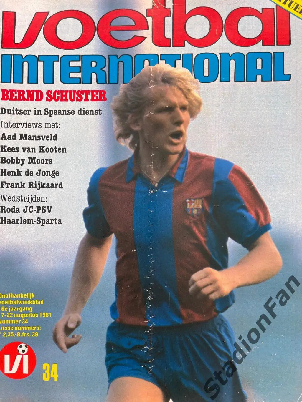 Журнал Voetbal nr.34 - 1981