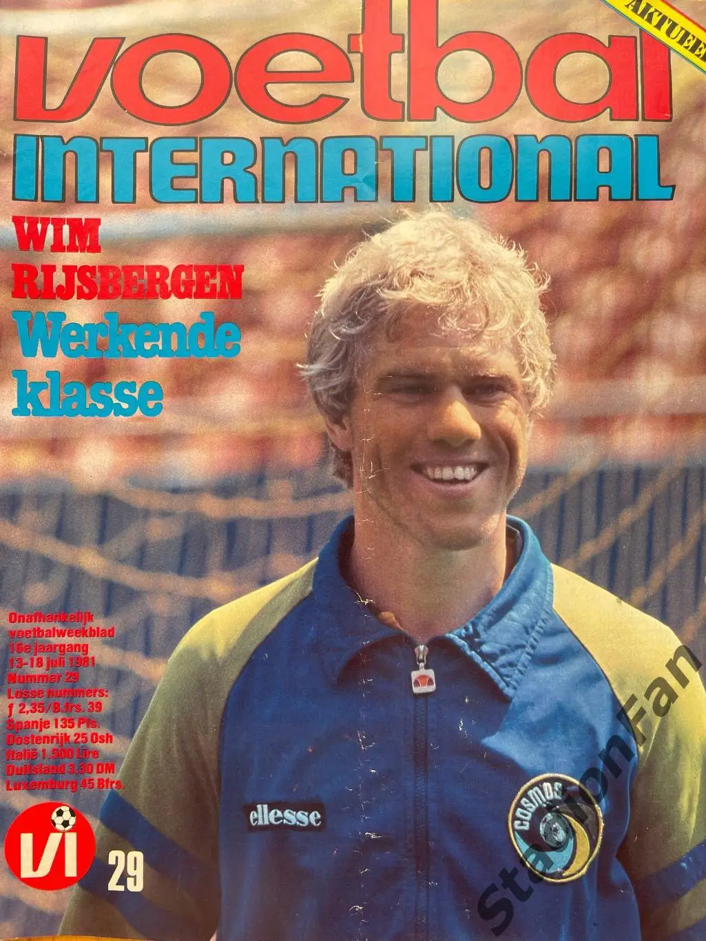 Журнал Voetbal nr.29 - 1981