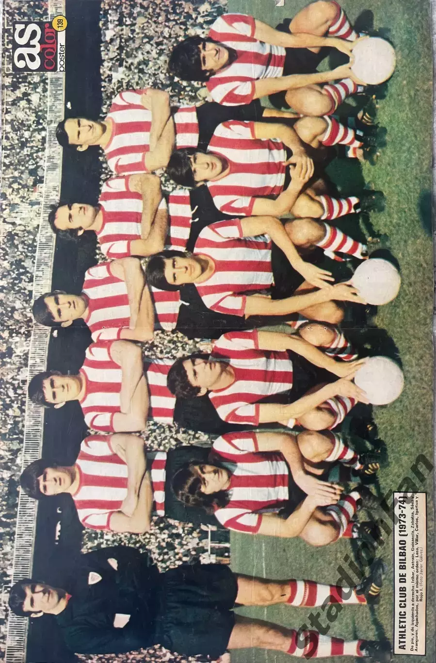 Poster nr 139 из журнала AS COLOR - Athletic Bilbao 1973-74