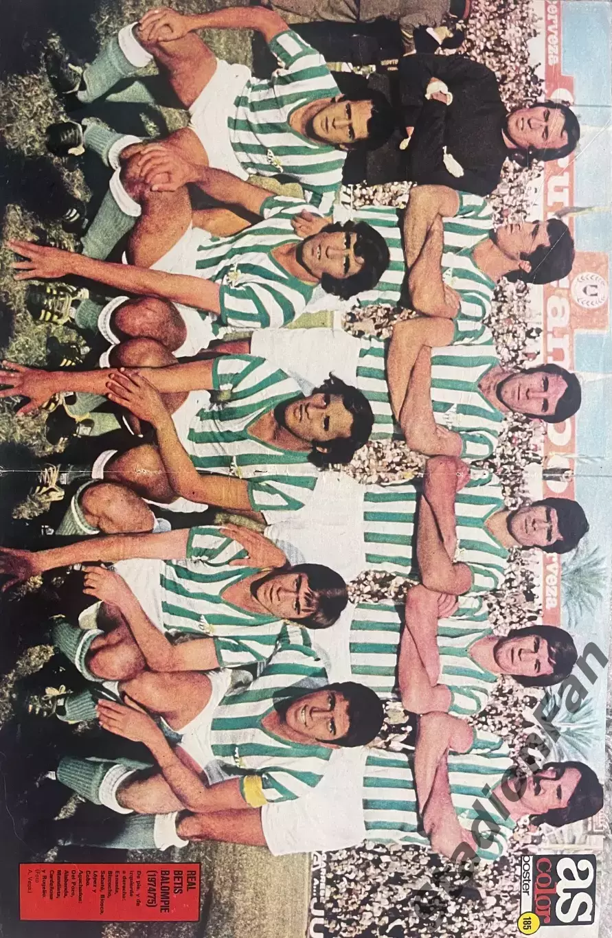 Poster nr 185 из журнала AS COLOR - Real BETIS 1974