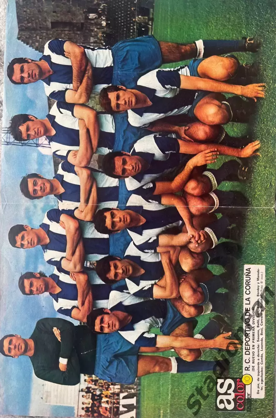 Poster nr 10 из журнала AS COLOR - Deportivo La Coru?a 1971