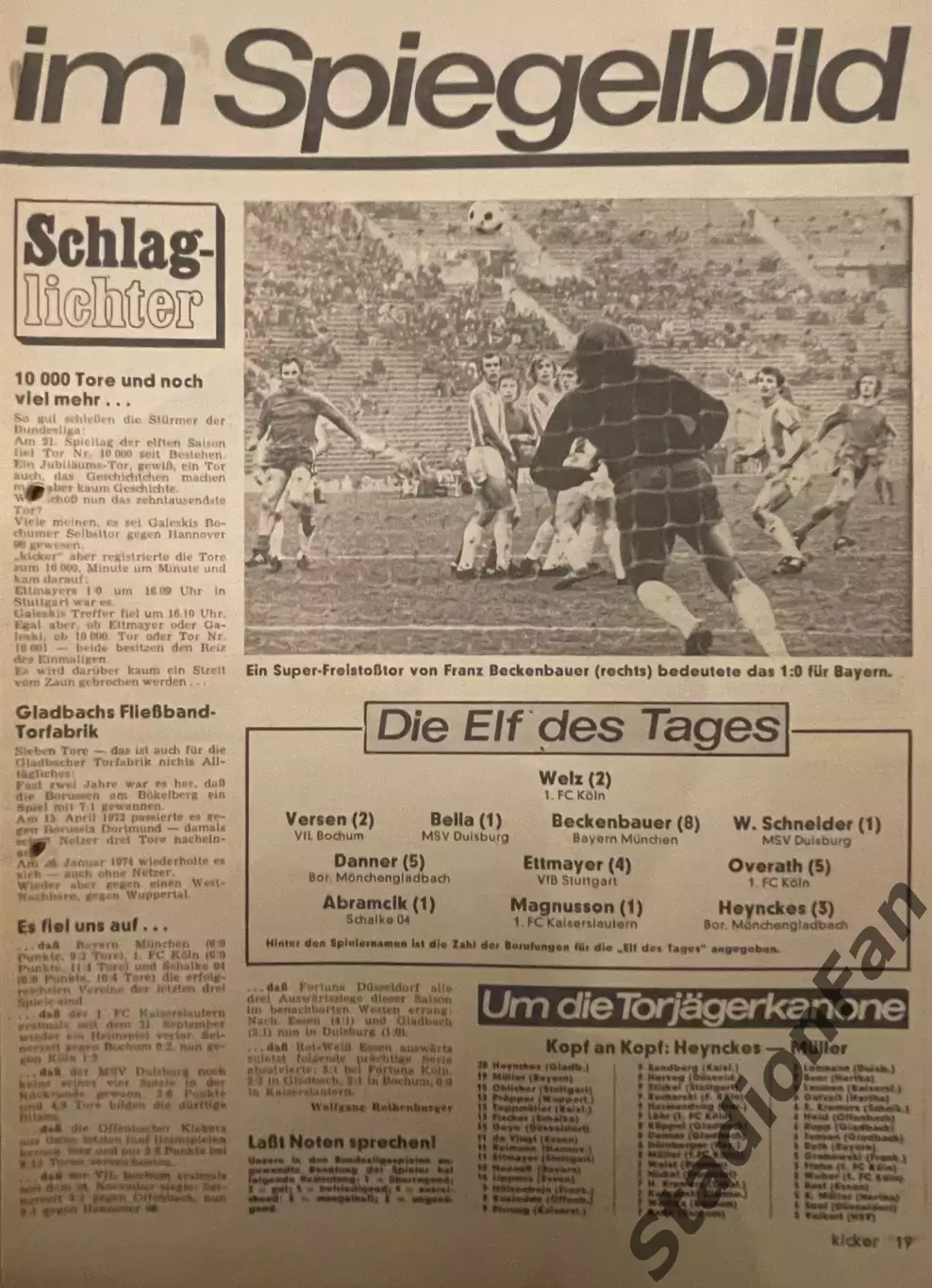 Журнал Kicker nr 10 - 1974 3