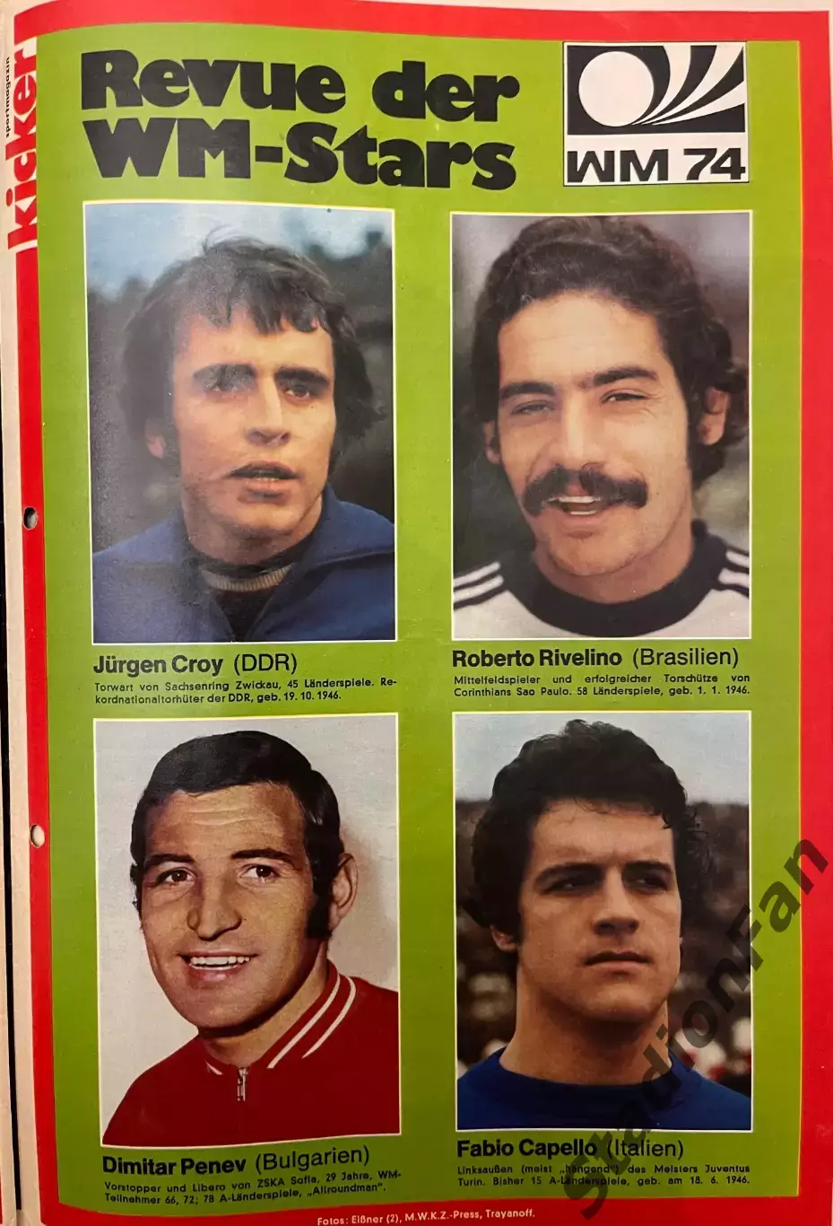 Журнал Kicker nr 30 - 1974 3
