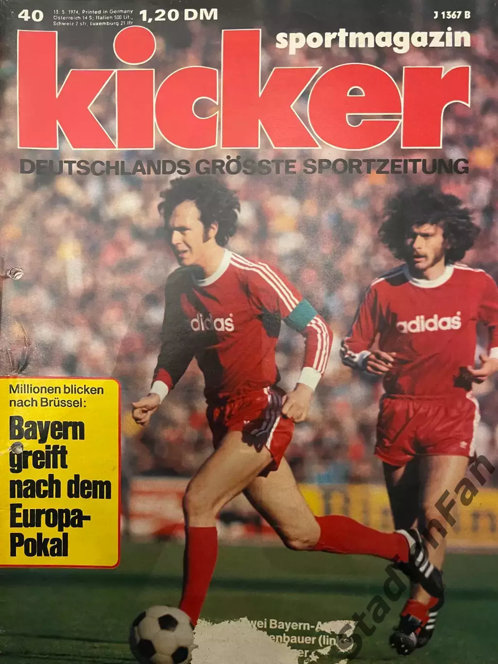 Журнал Kicker nr 40 - 1974