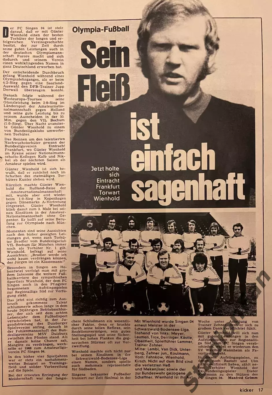 Журнал Kicker nr 44 - 1972 4