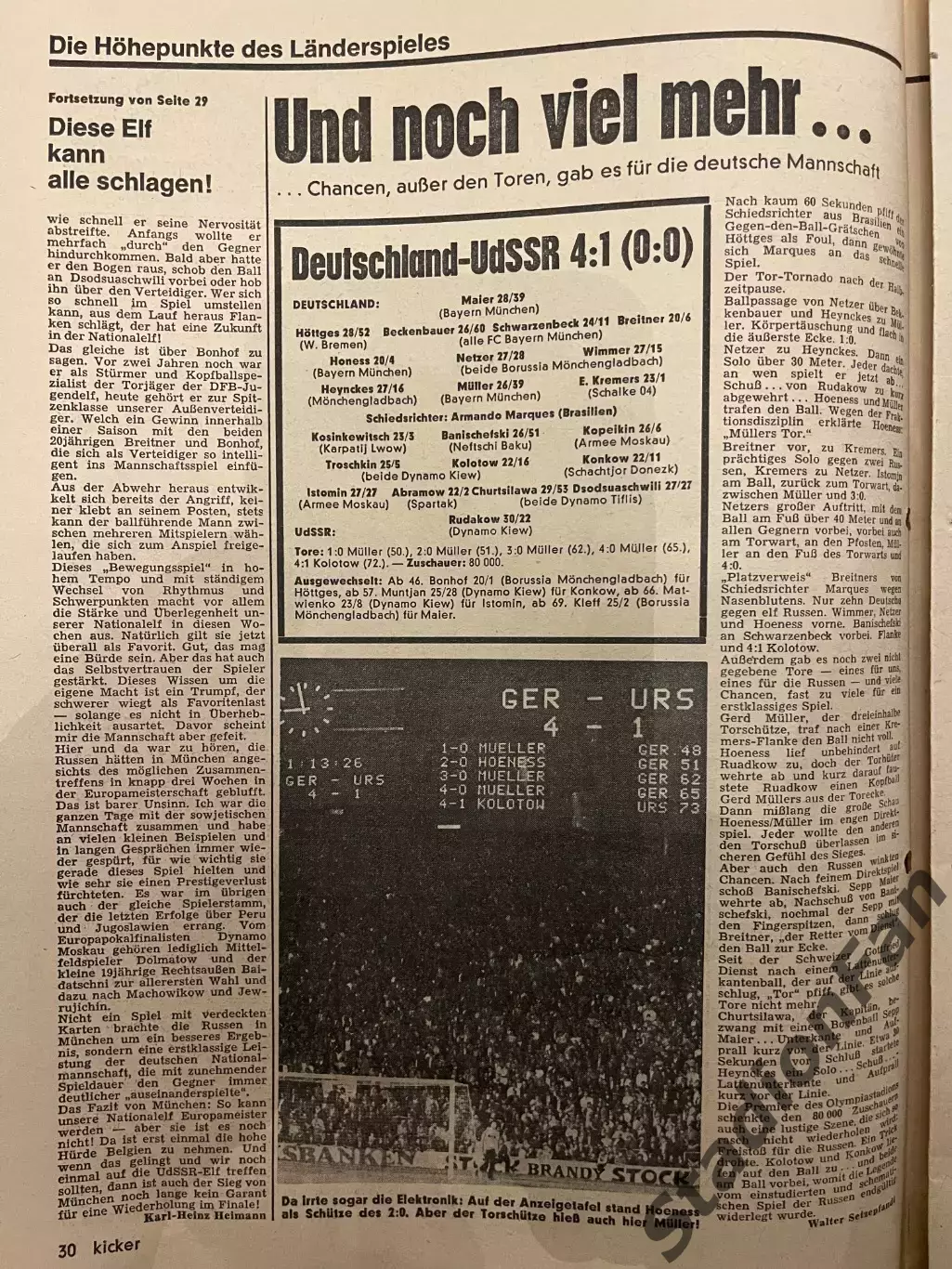 Журнал Kicker nr 44 - 1972 6