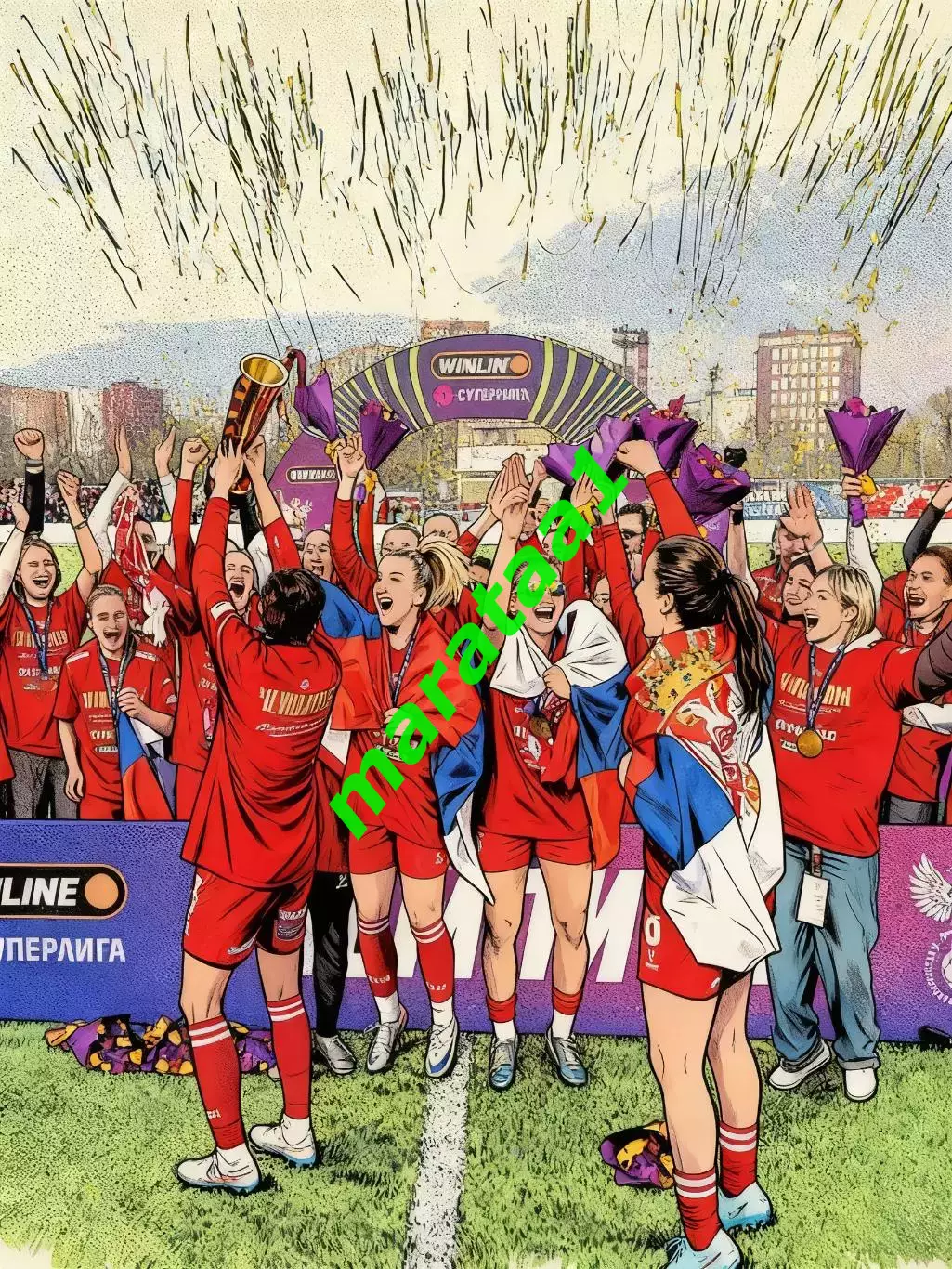 знак - Чемпион - жфк Спартак Москва - 2025 2