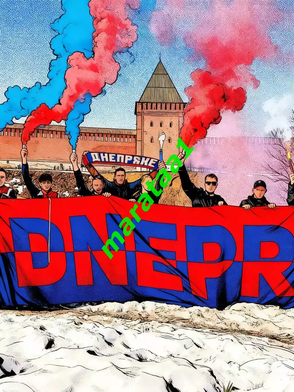 знак - Фанаты смоленского «Днепра» отметили 22-ой День рождения 2