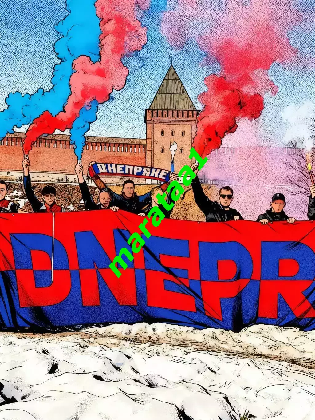 знак - Фанаты смоленского «Днепра» отметили 22-ой День рождения 2