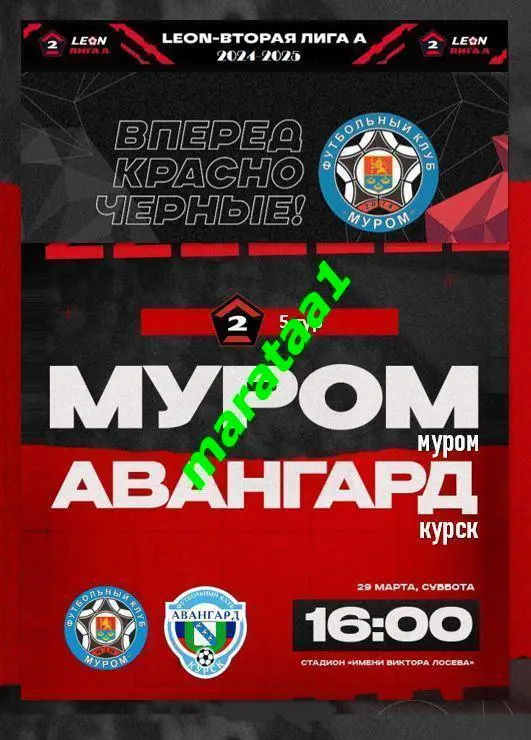 ФК Муром (Муром) - Авангард (Курск) - 29 марта 2024/25 АЛЬТЕРНАТИВА