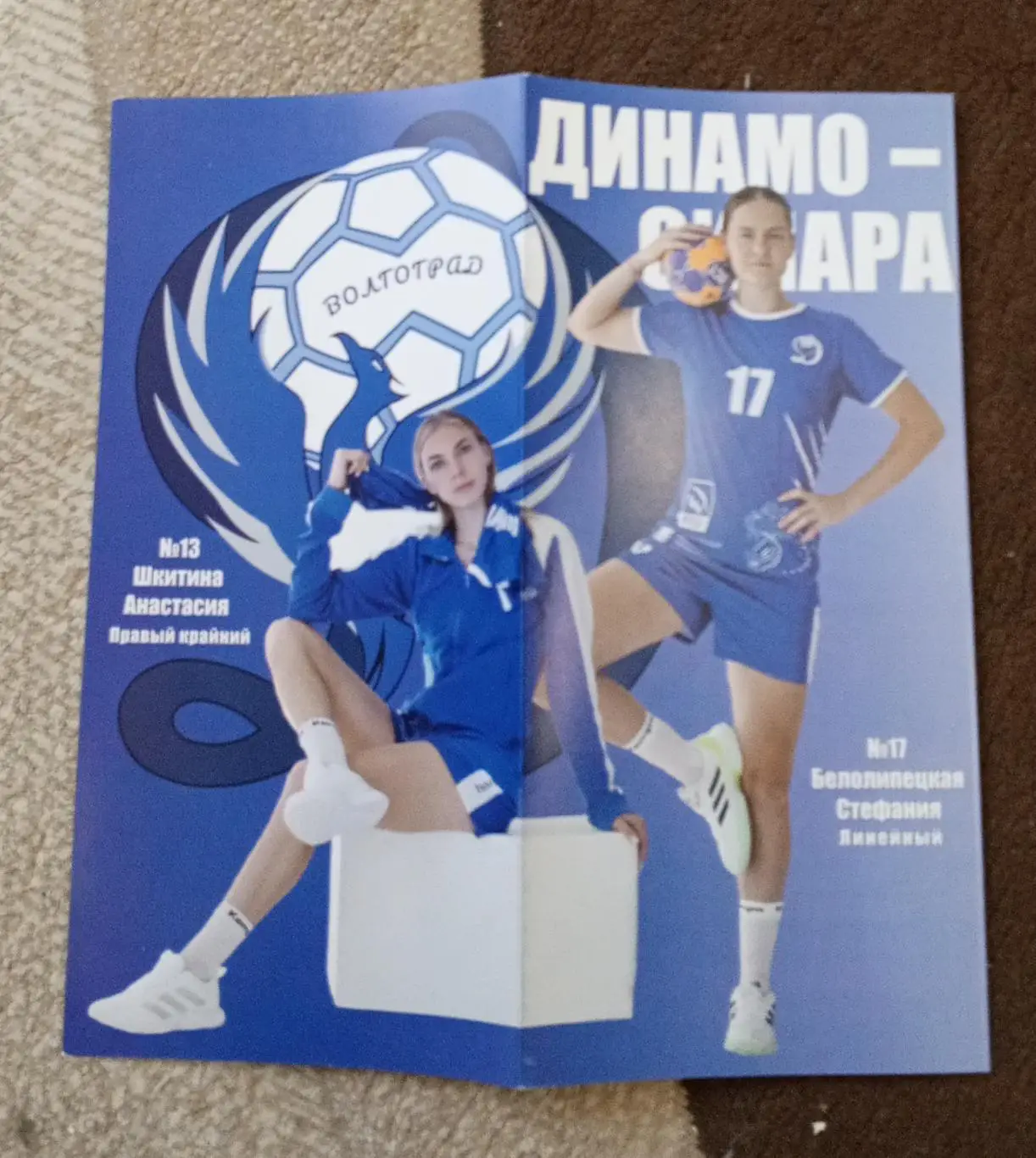 Программка к матчу гандбольных команд Динамо-Синара-Луч (Москва)05.12.2024