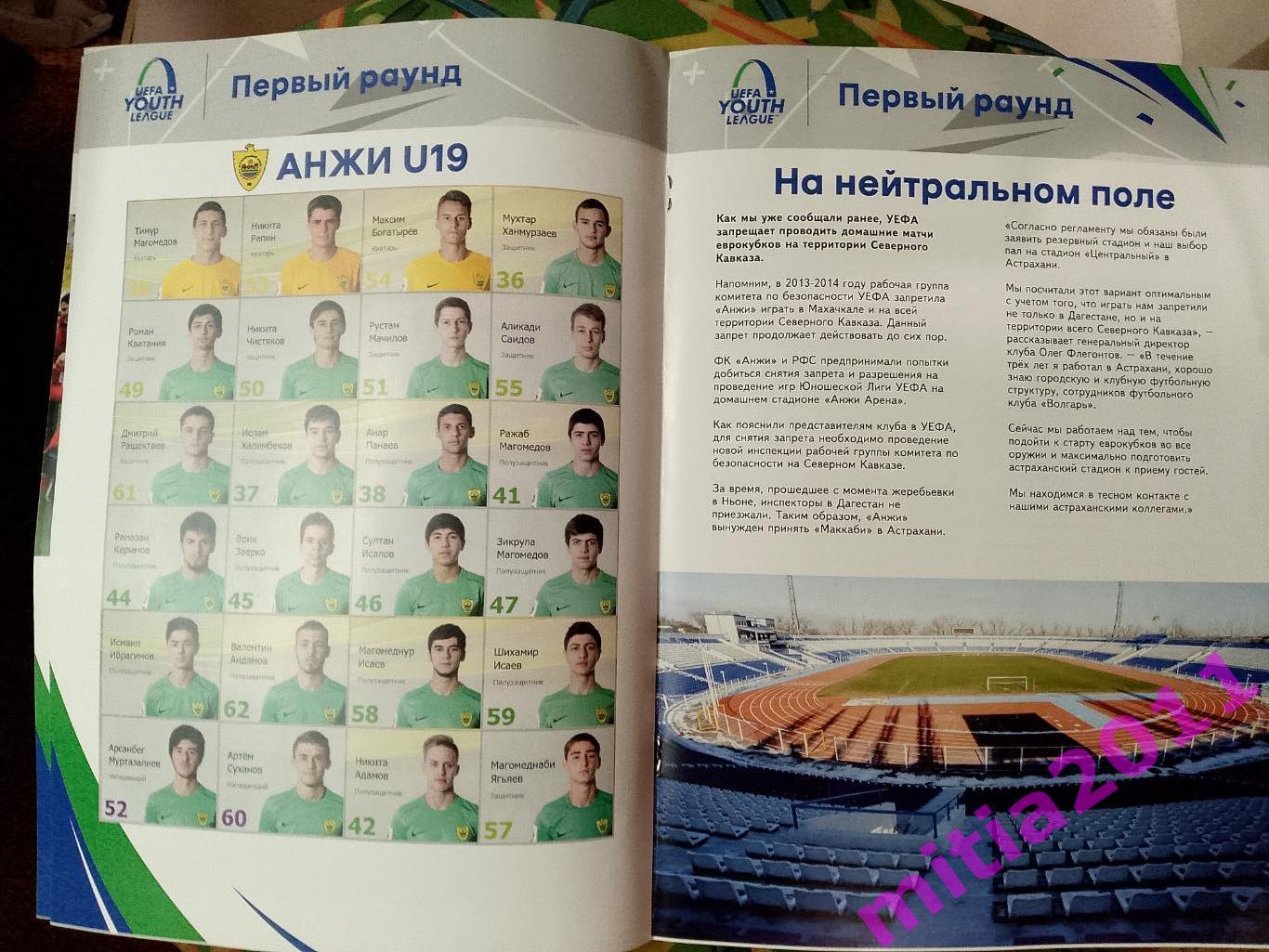 Анжи U-19 (Махачкала, Россия) - Маккаби U-19 (Тель-Авив, израиль) (03.10.2018) 2