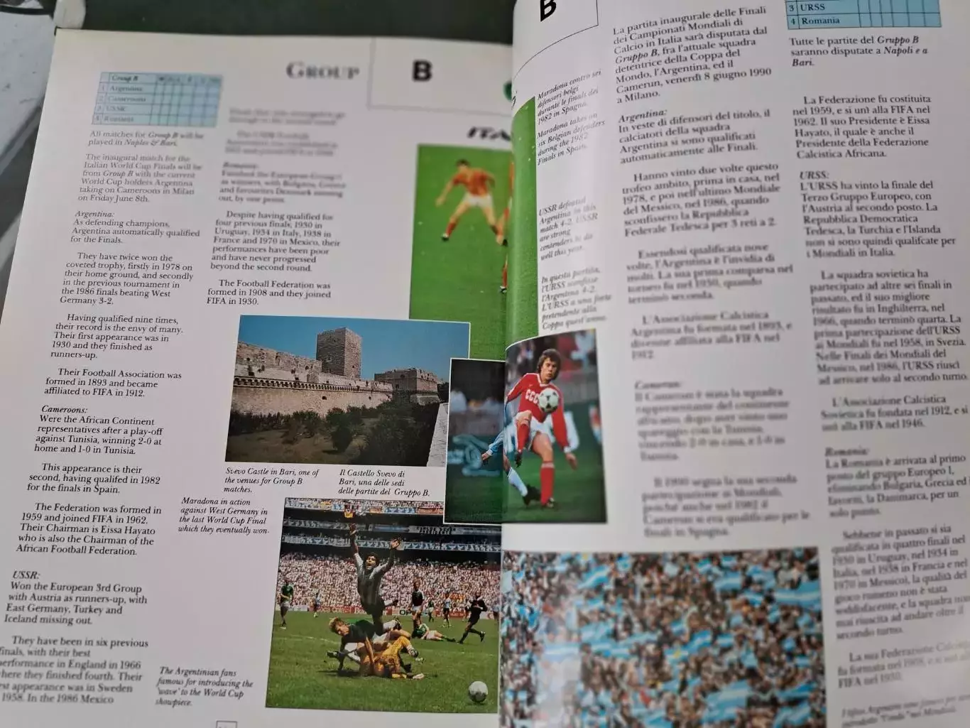 Буклет футбол Объединенные Арабские Эмираты к ЧМ Италия. 1990 4