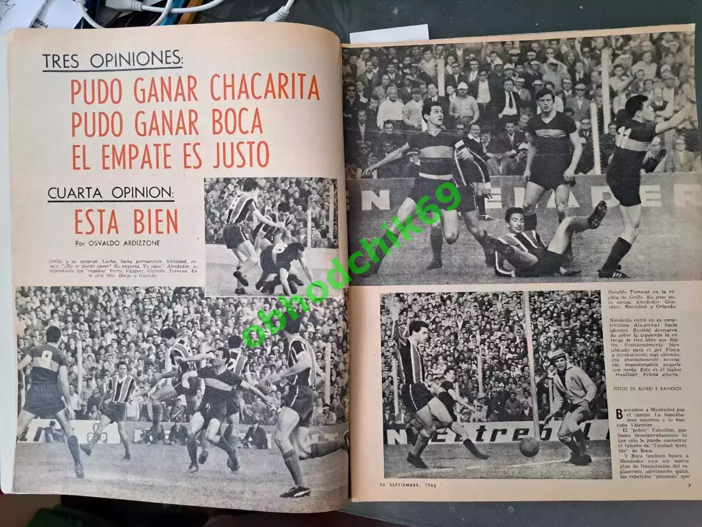 Журнал El Grafico Аргентина N2240 _Сентябрь 1962 2