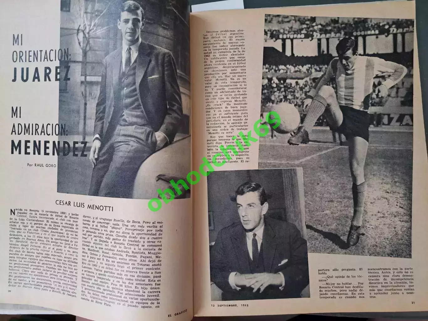Журнал El Grafico Аргентина N2240 _Сентябрь 1962 4