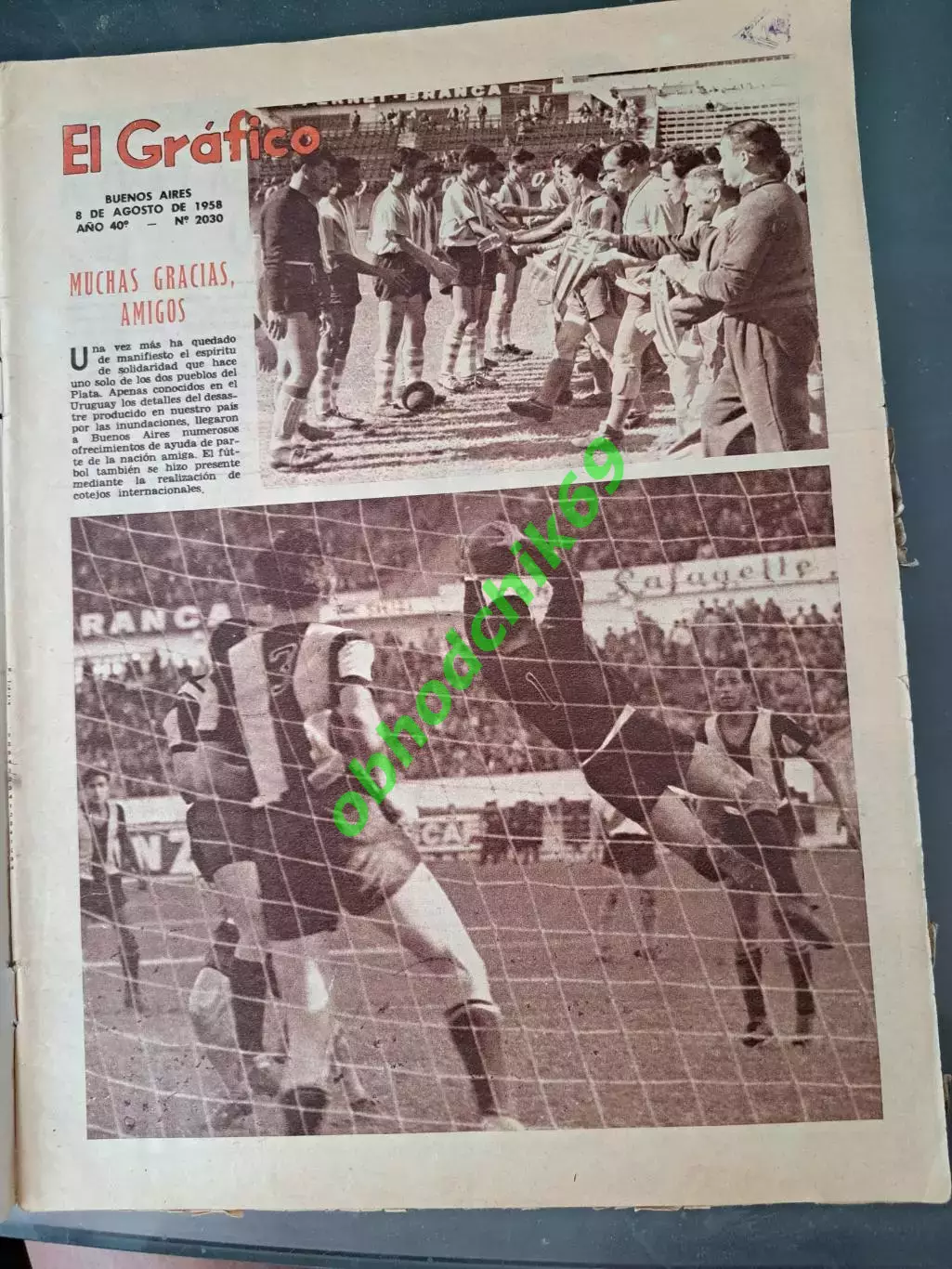 Журнал El Grafico Аргентина N2030 Август 1958 1