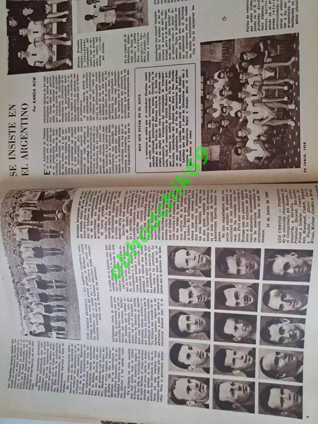 Журнал El Grafico Аргентина N2023 Июнь 1958 4