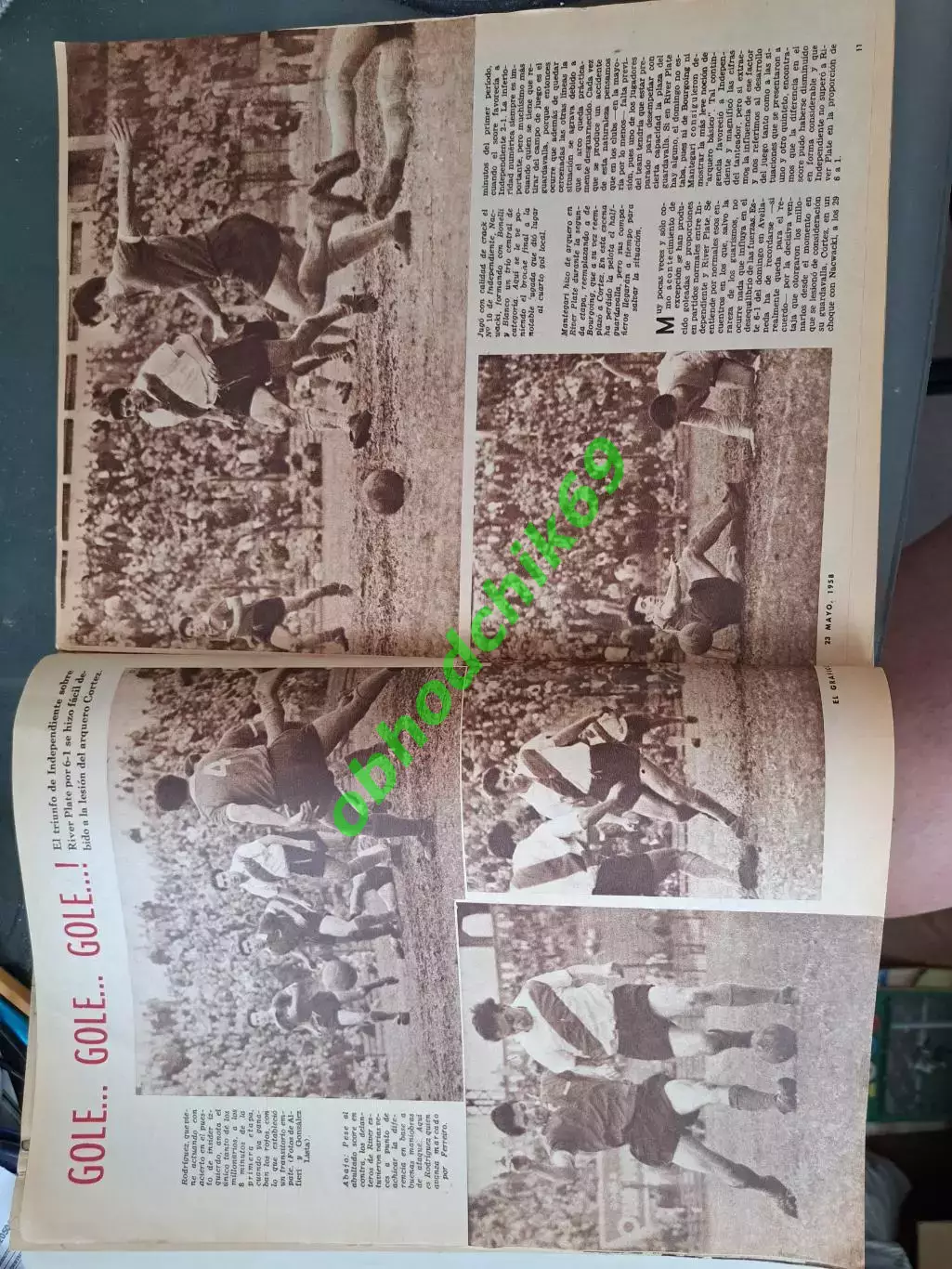 Журнал El Grafico Аргентина N2019 Май 1958 2