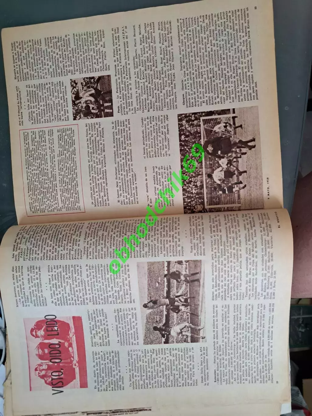 Журнал El Grafico Аргентина N2017 Май 1958 2