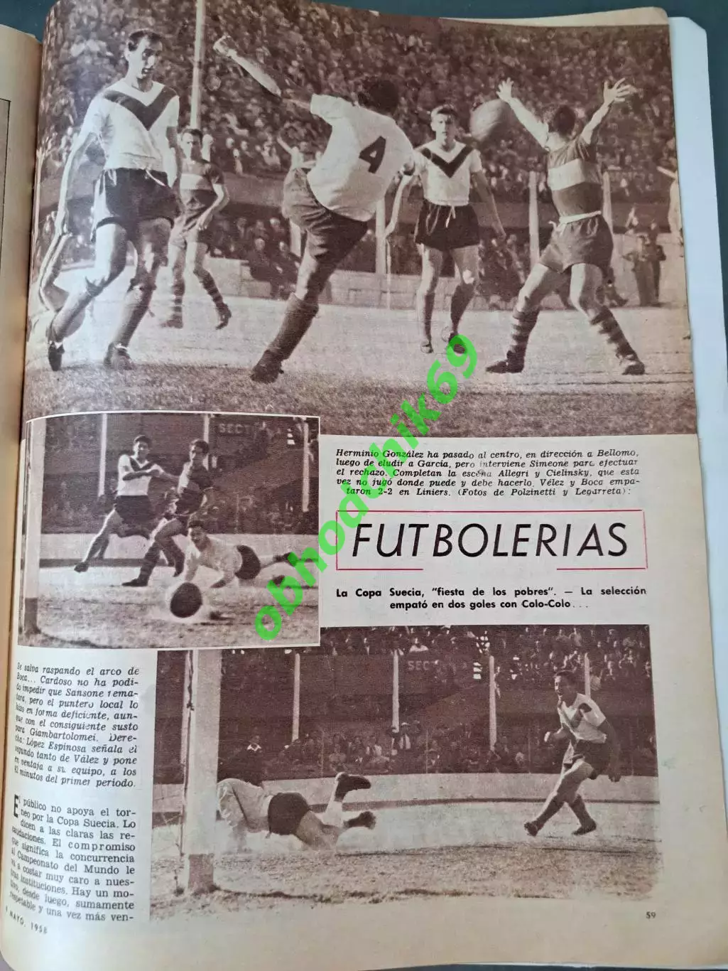 Журнал El Grafico Аргентина N2017 Май 1958 4