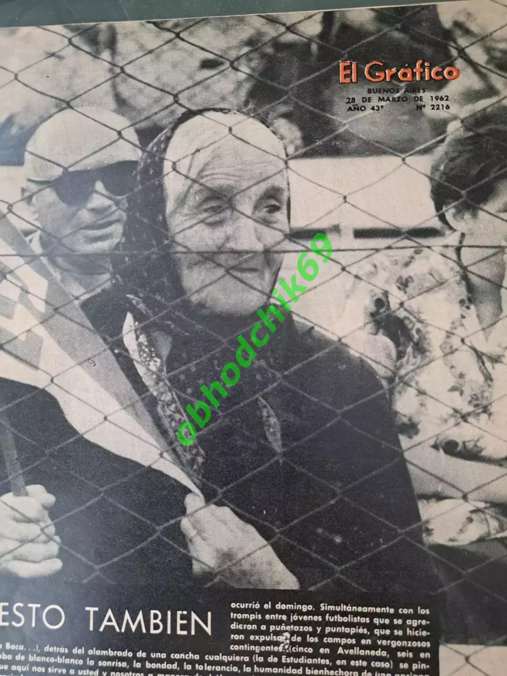 Журнал El Grafico Аргентина N2216 Март 1962 1