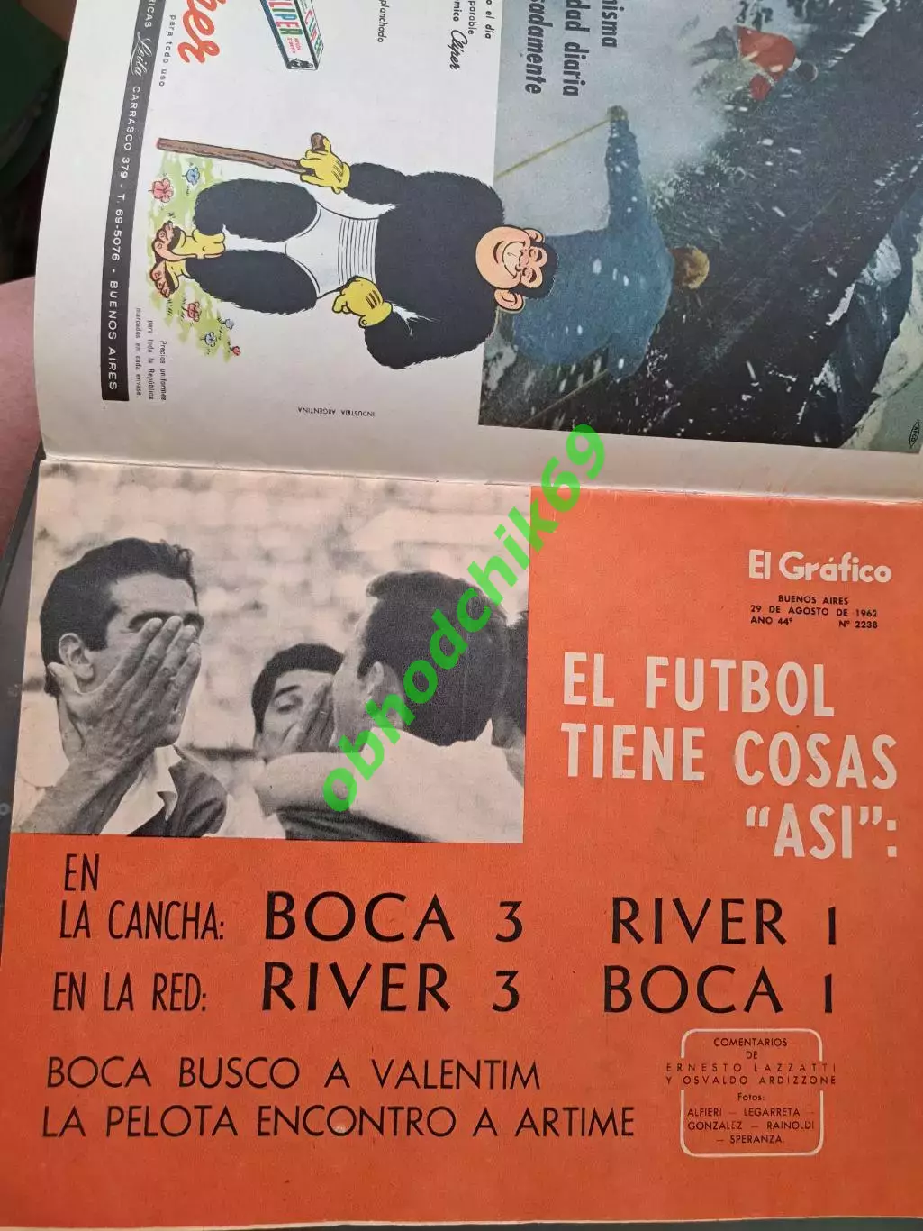 Журнал El Grafico Аргентина N2238 Август 1962 1
