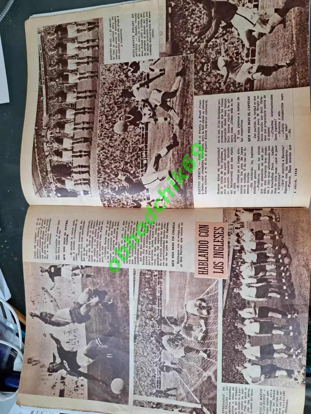 Журнал El Grafico Аргентина N2025 Июль 1958 7