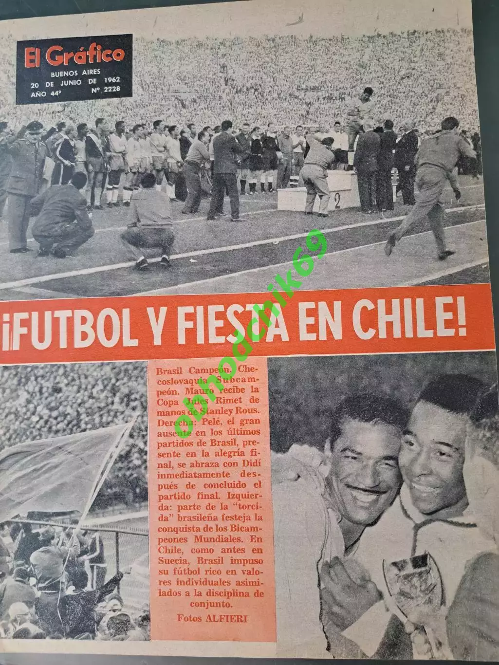 Журнал El Grafico Аргентина N2228 Июнь 1962 1