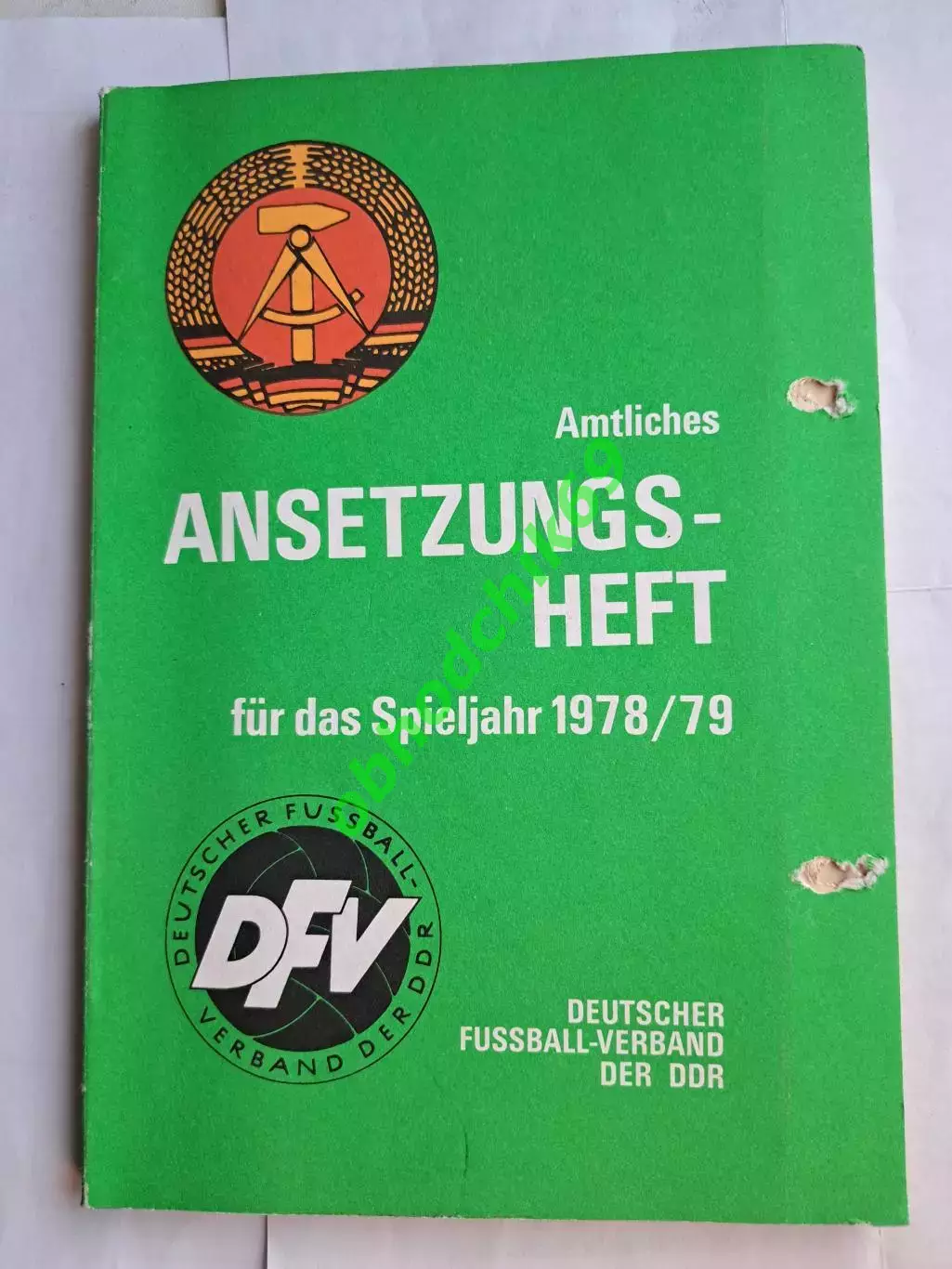Футбол ежегодник 1978 -1979 г изд ГДР / Германия