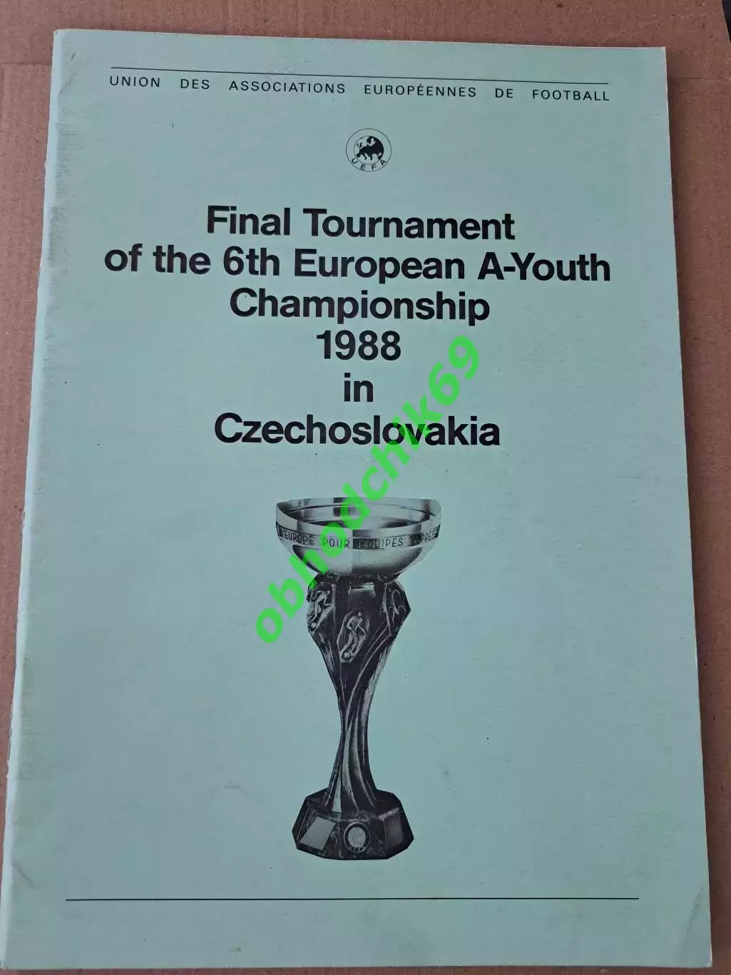 ЧЕ Чехословакия 22 - 27 07 1988 молодежные ( U-21) Технический отчет