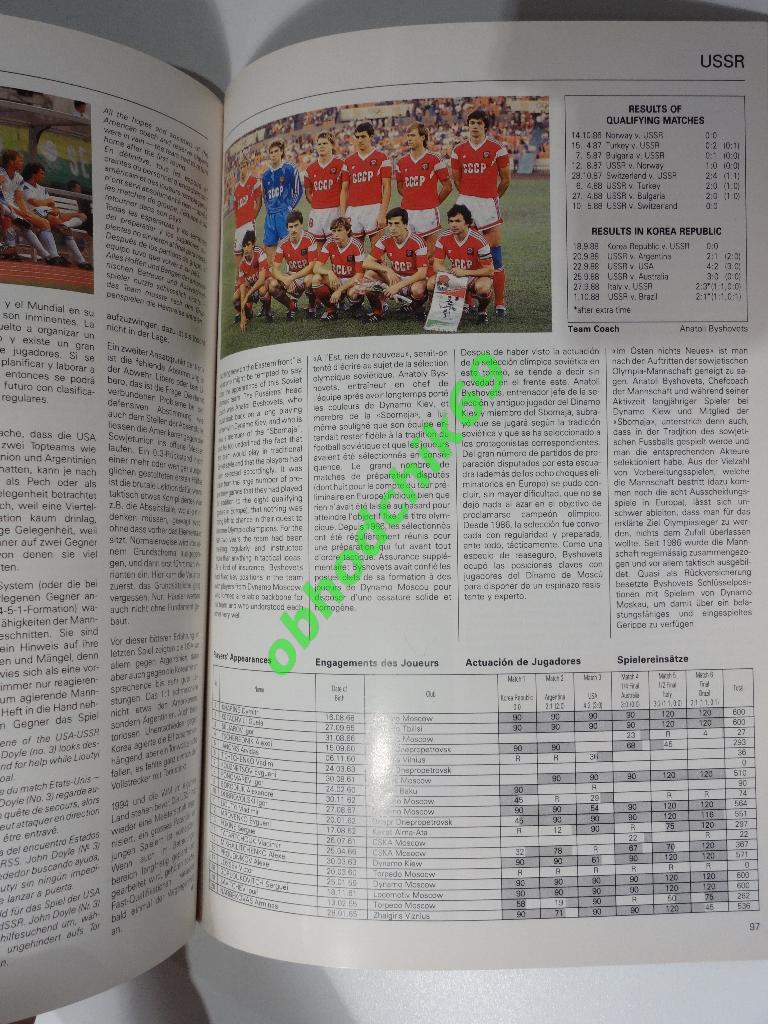 Олимпиада в Сеуле 1988 турнир по футболу Техн отчет (Сборная СССР - Олимп Чемп) 2