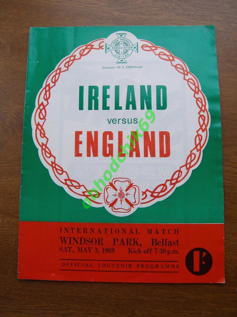 Ирландия Англия 03.05.1969 чемпионат Англии