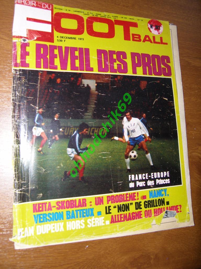 Miroir-du-Football (Франция) №182 Декабрь 1972