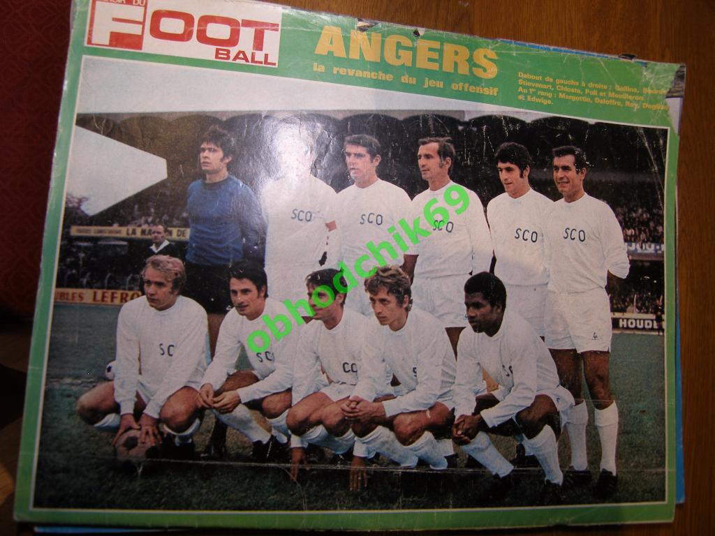 Miroir-du-Football (Франция) №113 дек 1968 постер ч/б Ницца; Олимпик Лион;ц Анже 5