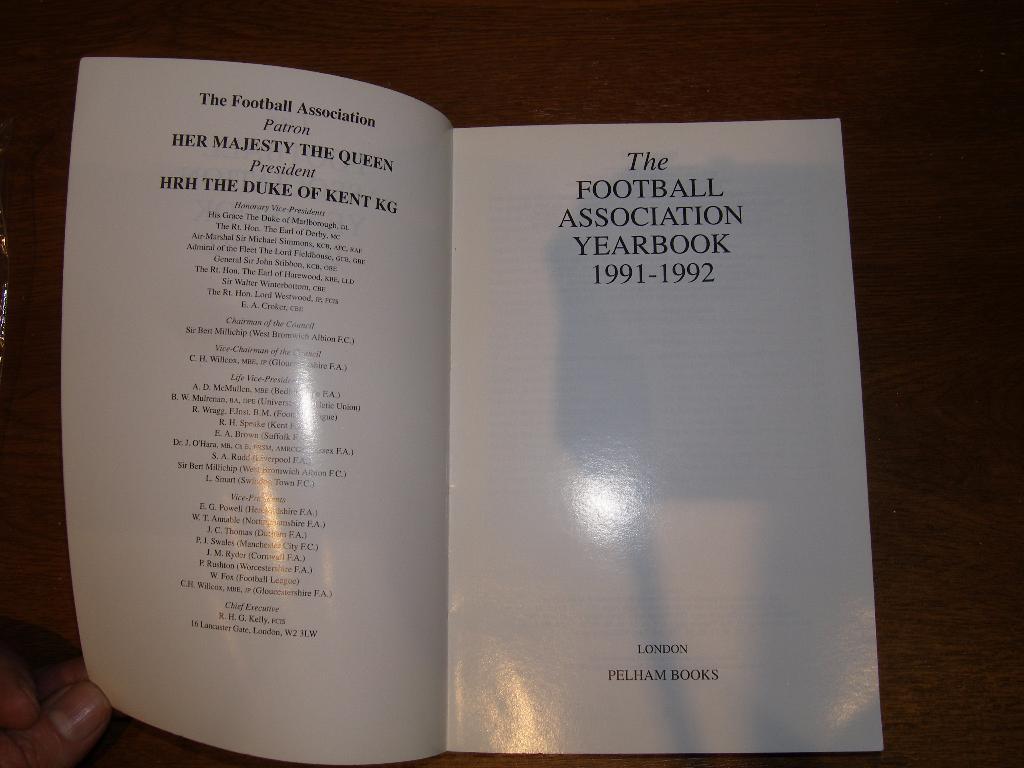 Ежегодник Английской Лиги /Football Association Yearbook 1991-92 1