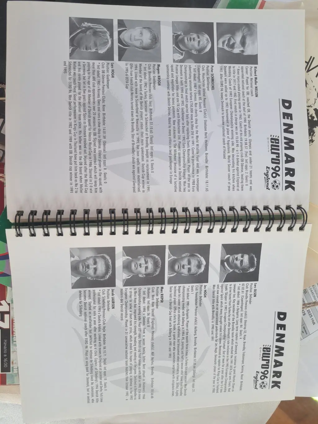 Statistics Handbook/хендбук Чемпионат Европы ЕВРО 1996 Англия 5