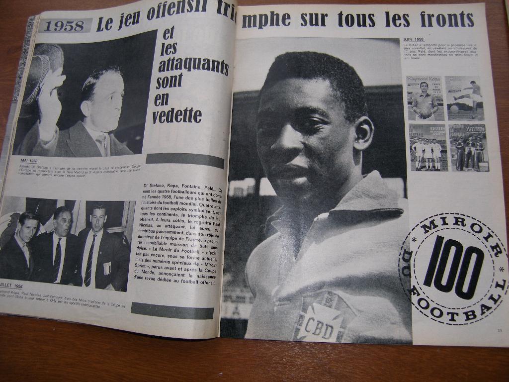 Miroir-du-Football (Франция) №100 Ноябрь 1967 (Селтик Д Киев) постер чб Red Star 3