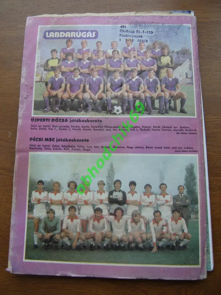 Лабдаругаш Labdarugas (Венгрия) №12 1983 1