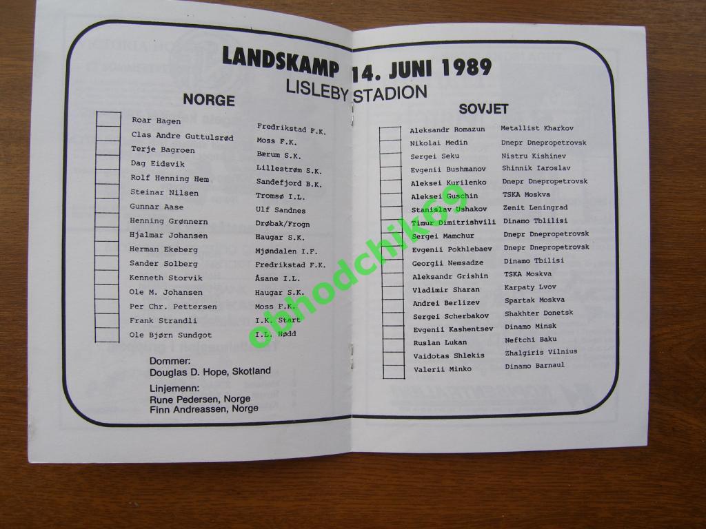 Норвегия - СССР (молодежная сборная U-18) 14 06 1989 Квалификация Ч-т Европы 1